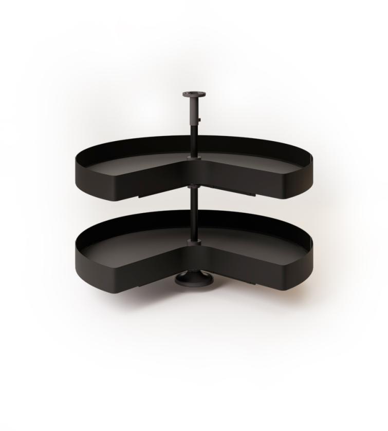 828BH Kit girevole angolo base 3/4 Black