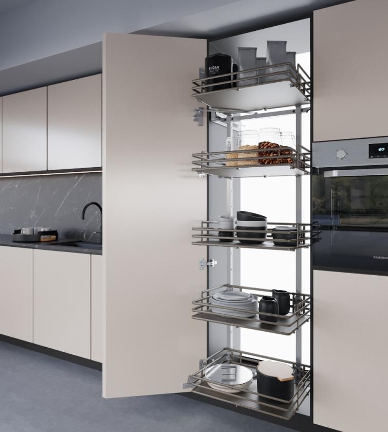 860XAE Maxima - Colonna dispensa reversibile Champagne