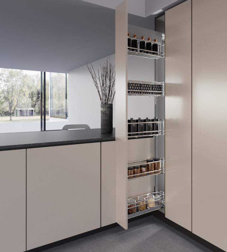 842ER Colonna portabottiglie - Reversibile Cromo Grigio
