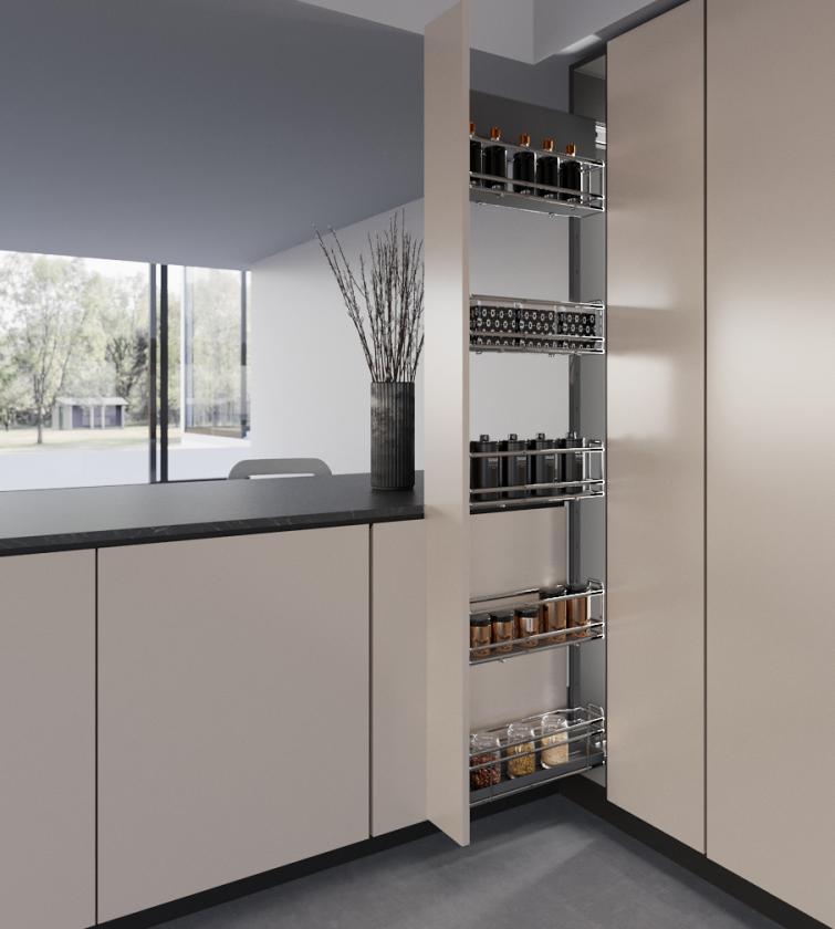 842ER Colonna portabottiglie - Reversibile Titanium