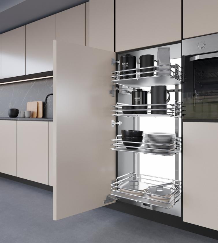 860XBE Maxima - Colonna dispensa reversibile White Chrome