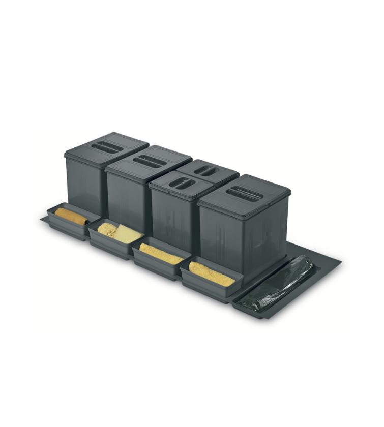 97DA/12032 Contenitori per la raccolta differenziata Ardesia