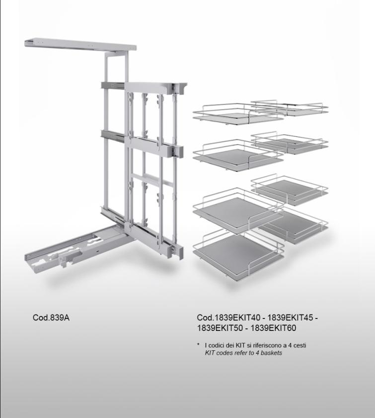 839AE High reversible corner mechanism