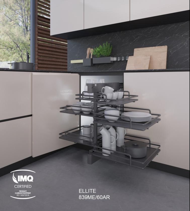 839ME Reversible corner mechanism average height