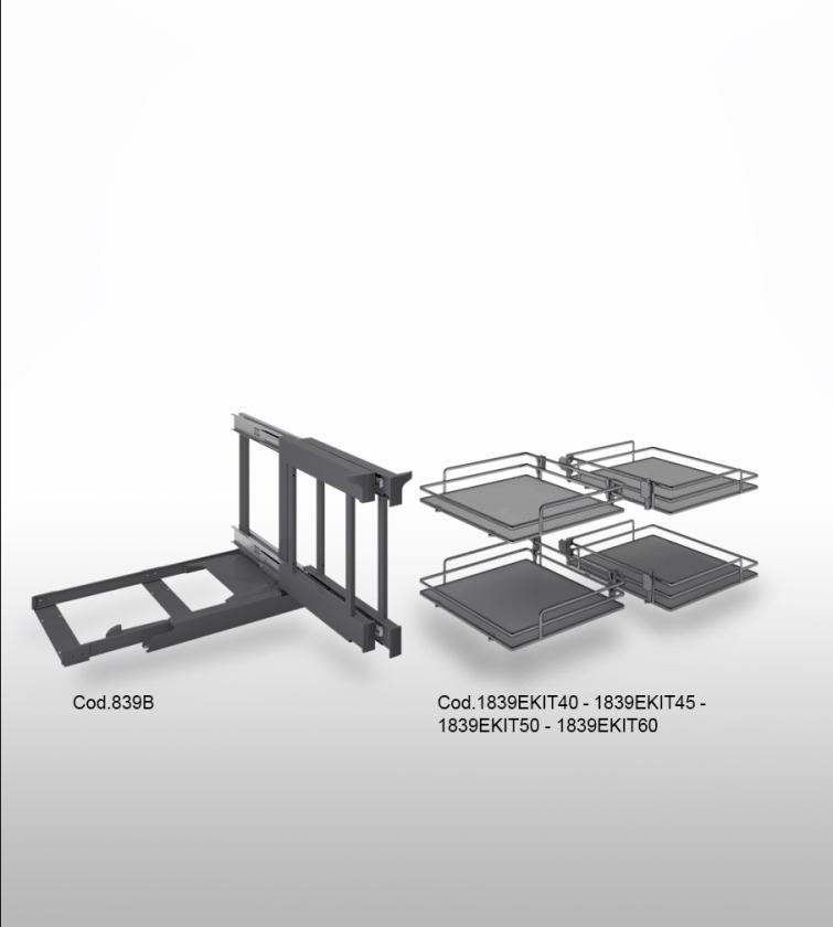 839BE Low reversible corner mechanism