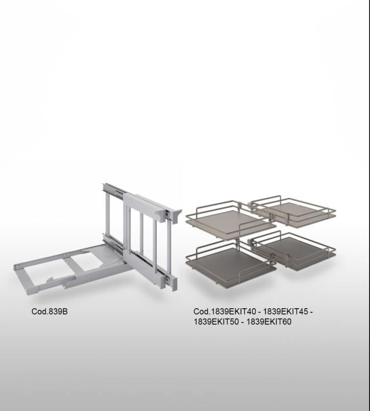 839BE Low reversible corner mechanism