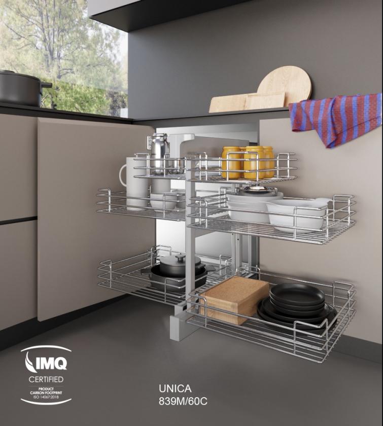 839M Reversible corner mechanism average height